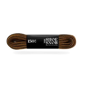 150cm Round Boot Laces - Brown/Black