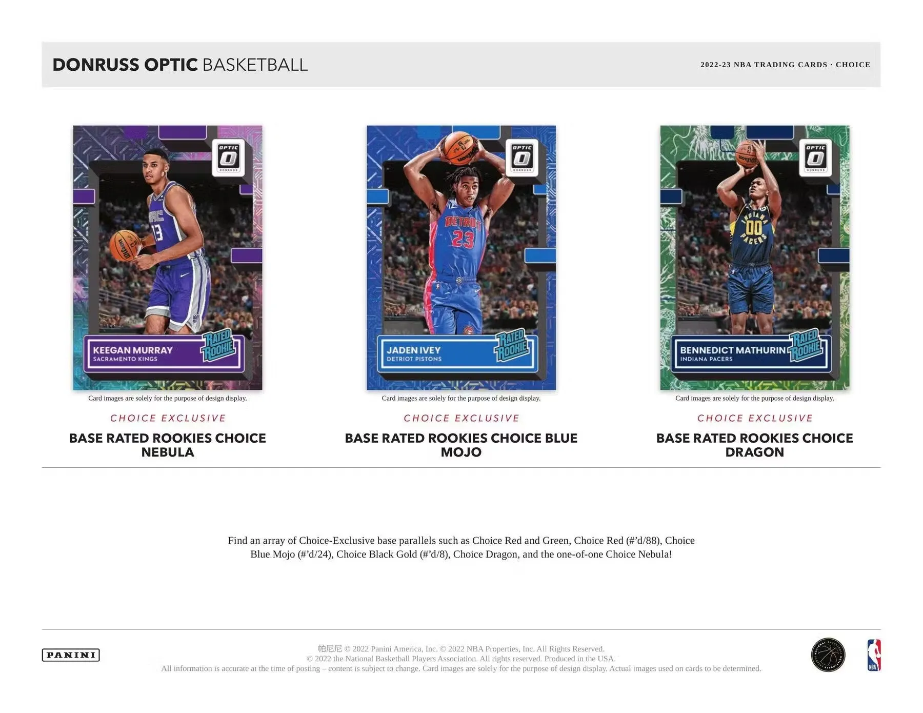 2022-23 Donruss Optic Choice NBA Basketball Box