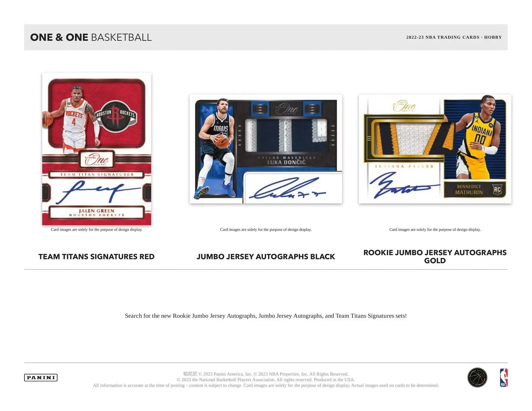 2022-23 Panini One and One Basketball Hobby Box