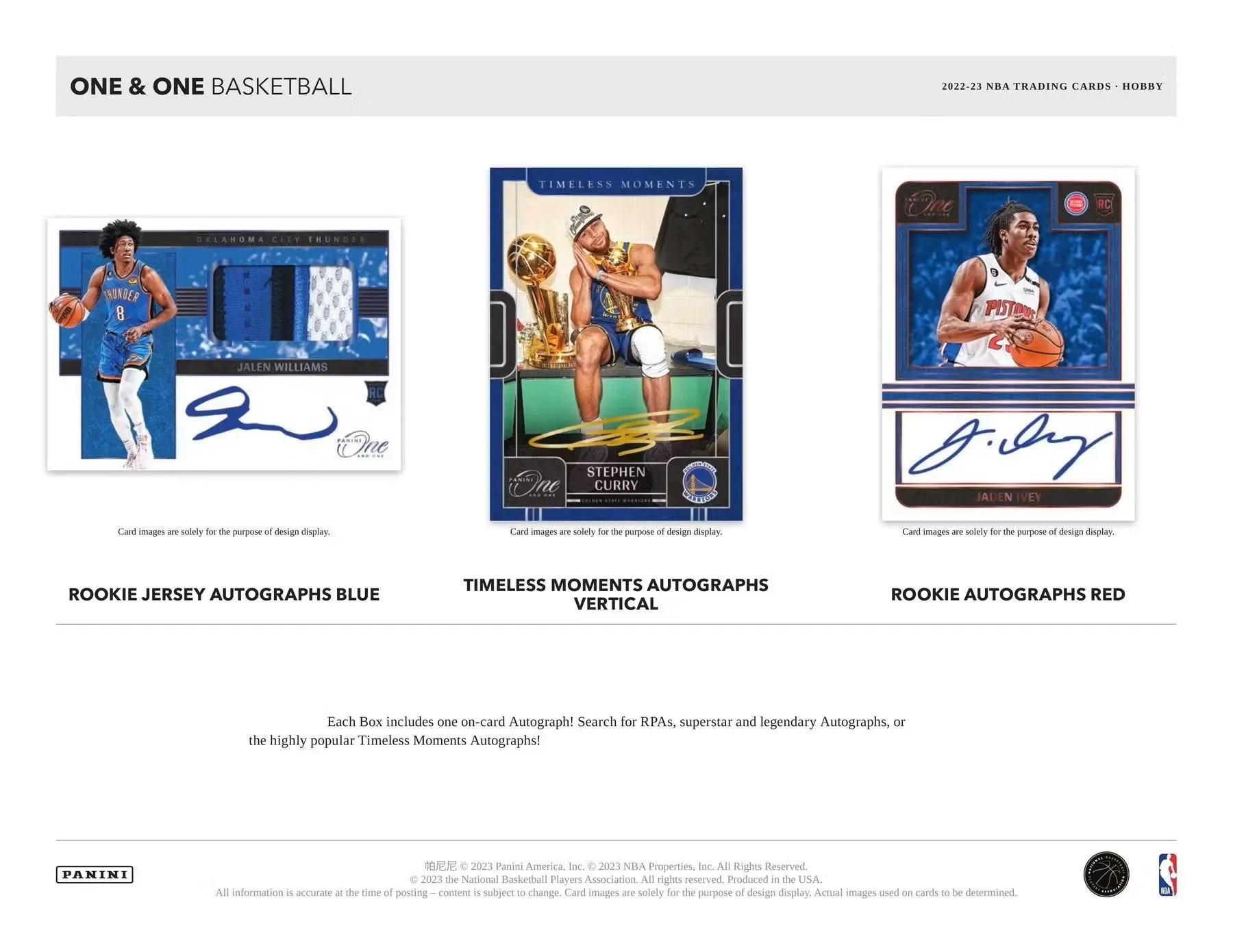 2022-23 Panini One and One Basketball Hobby Box