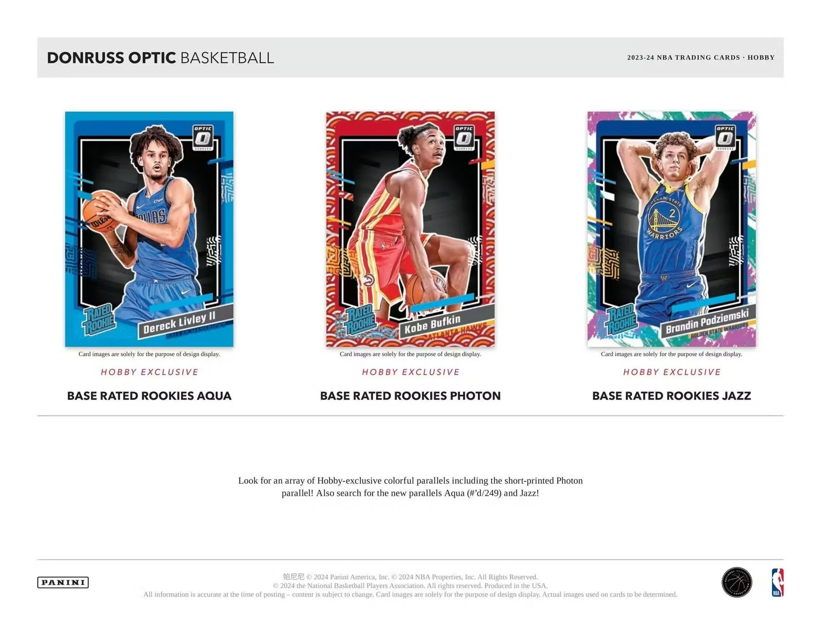 2023-24 Panini Donruss Optic Basketball 1st Off The Line FOTL Hobby Box