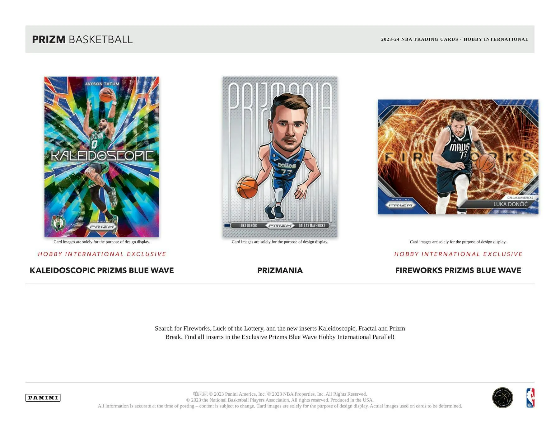 2023-24 Panini Prizm Basketball International Hobby Box