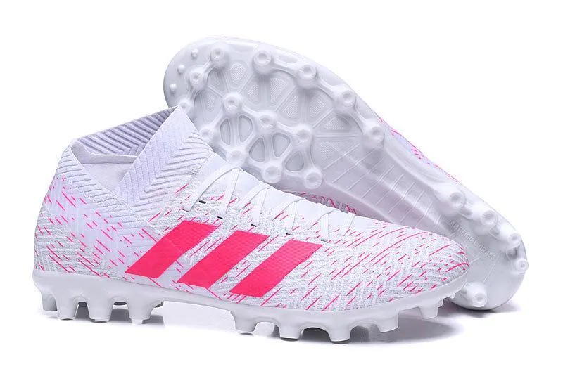 Adidas Nemeziz Messi 18.1 Soccers Cleats Shoes White Pink