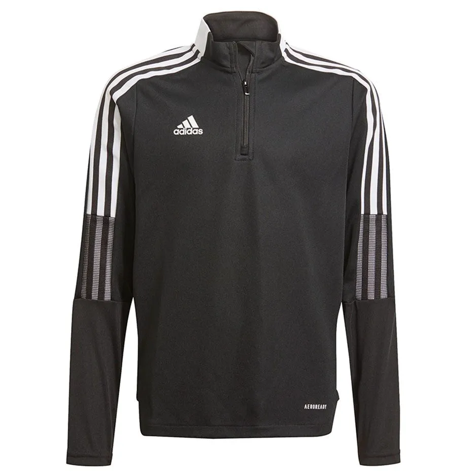 Adidas Tiro 21 Training Top Youth Sweatshirt Black Gm7325 140Cm