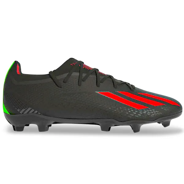 adidas X Speedportal.2 Firm Ground Soccer Cleats (Core Black/Solar Red/Solar Green)