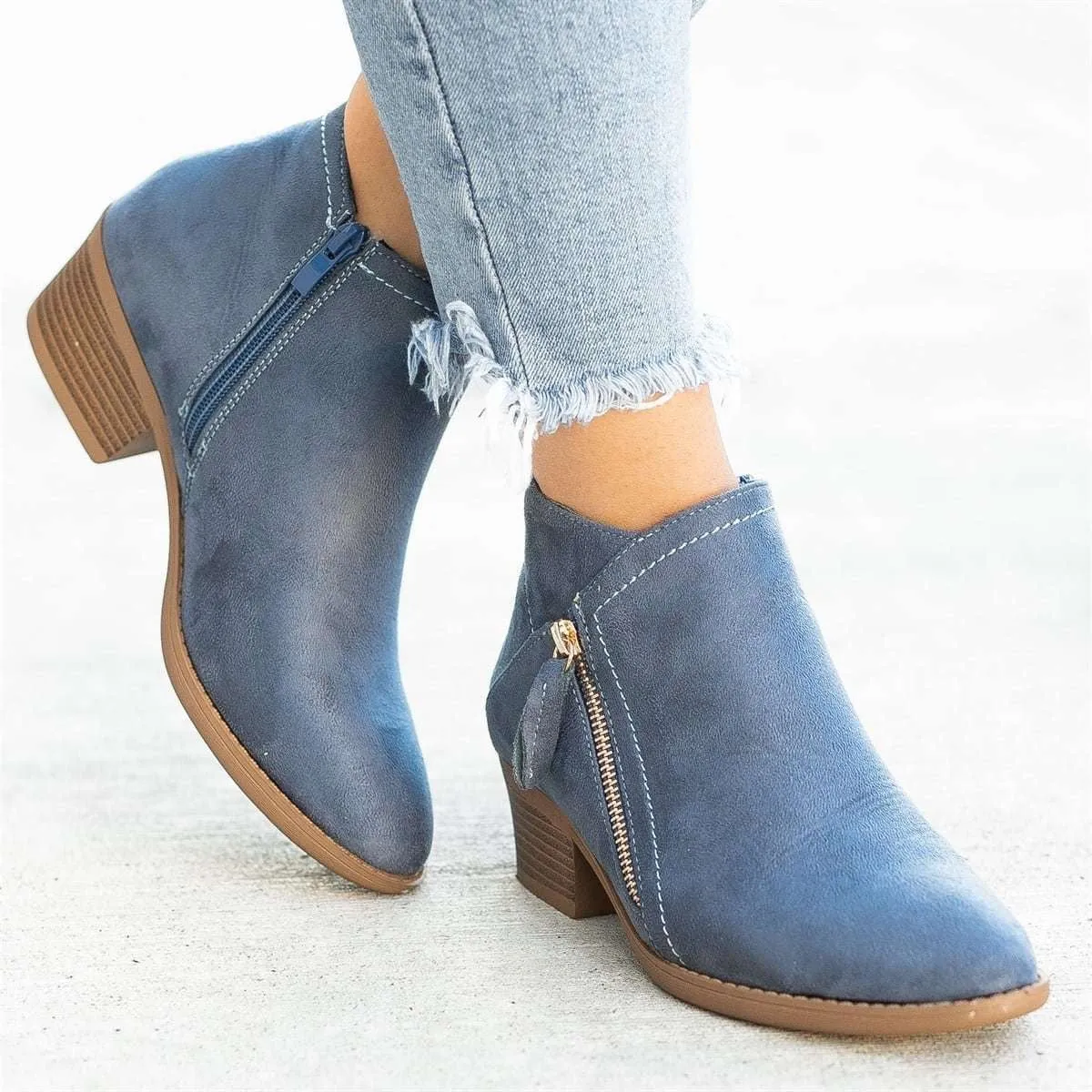 Ankle Suede Boots - Fern and Oak