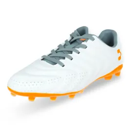 Charly Encore Firm Ground Soccer Cleats (White/Orange)