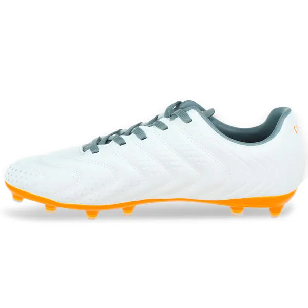 Charly Encore Firm Ground Soccer Cleats (White/Orange)