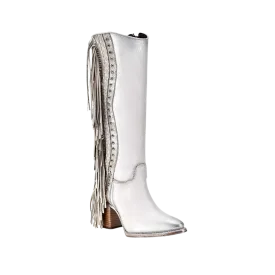 Cuadra Women's Cordova White Zipper Boot