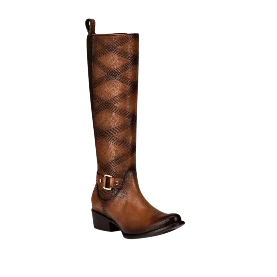 Cuadra Women's Honey Embroidery & Harness Tall Boot