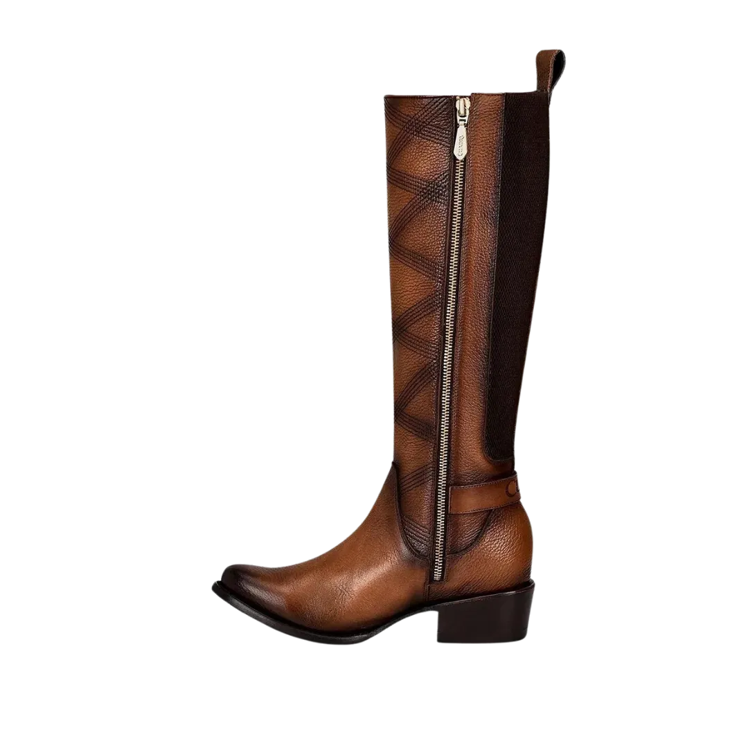 Cuadra Women's Honey Embroidery & Harness Tall Boot