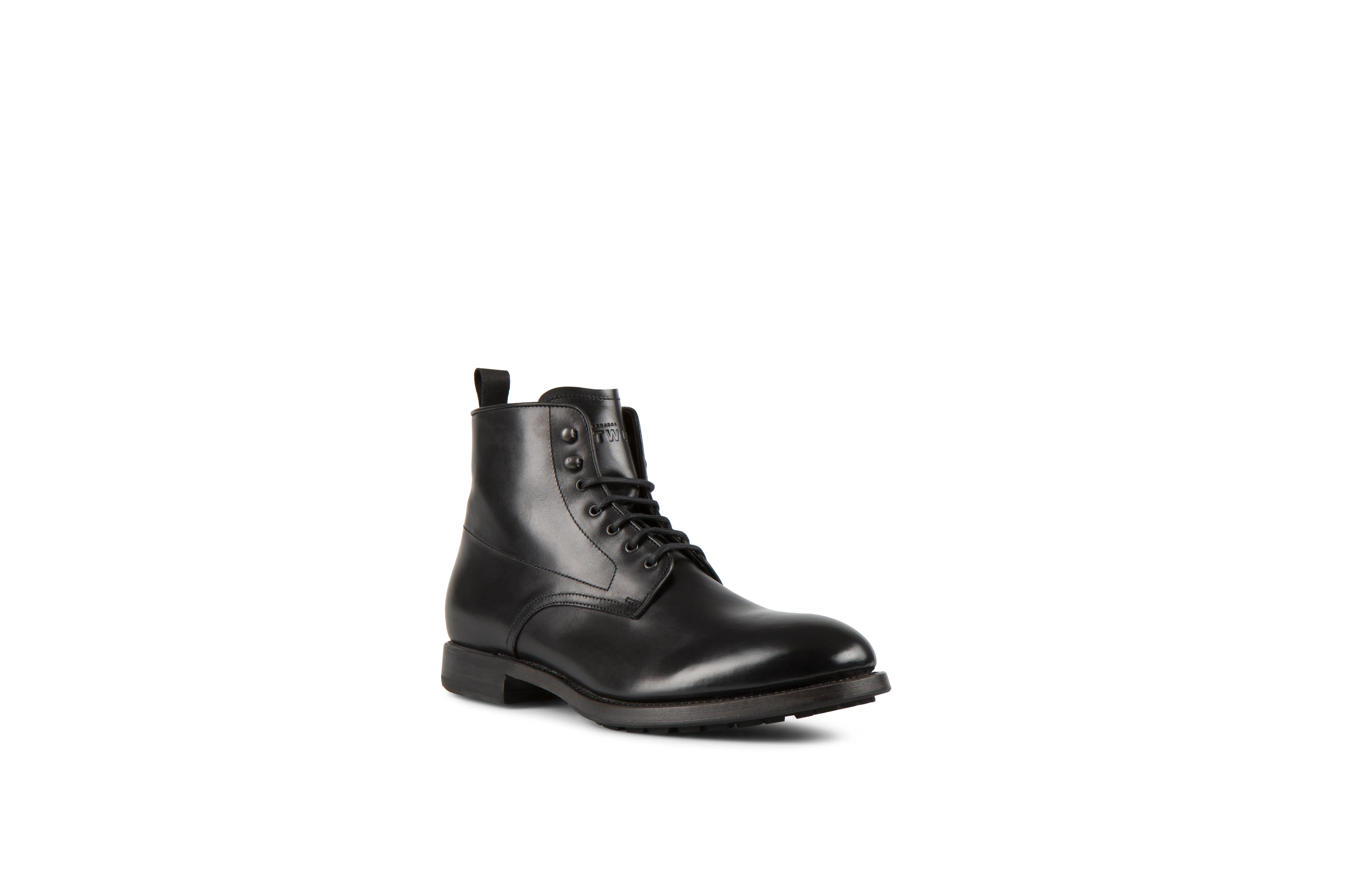 Cult Black Cordovan Leather Balmoral Boots