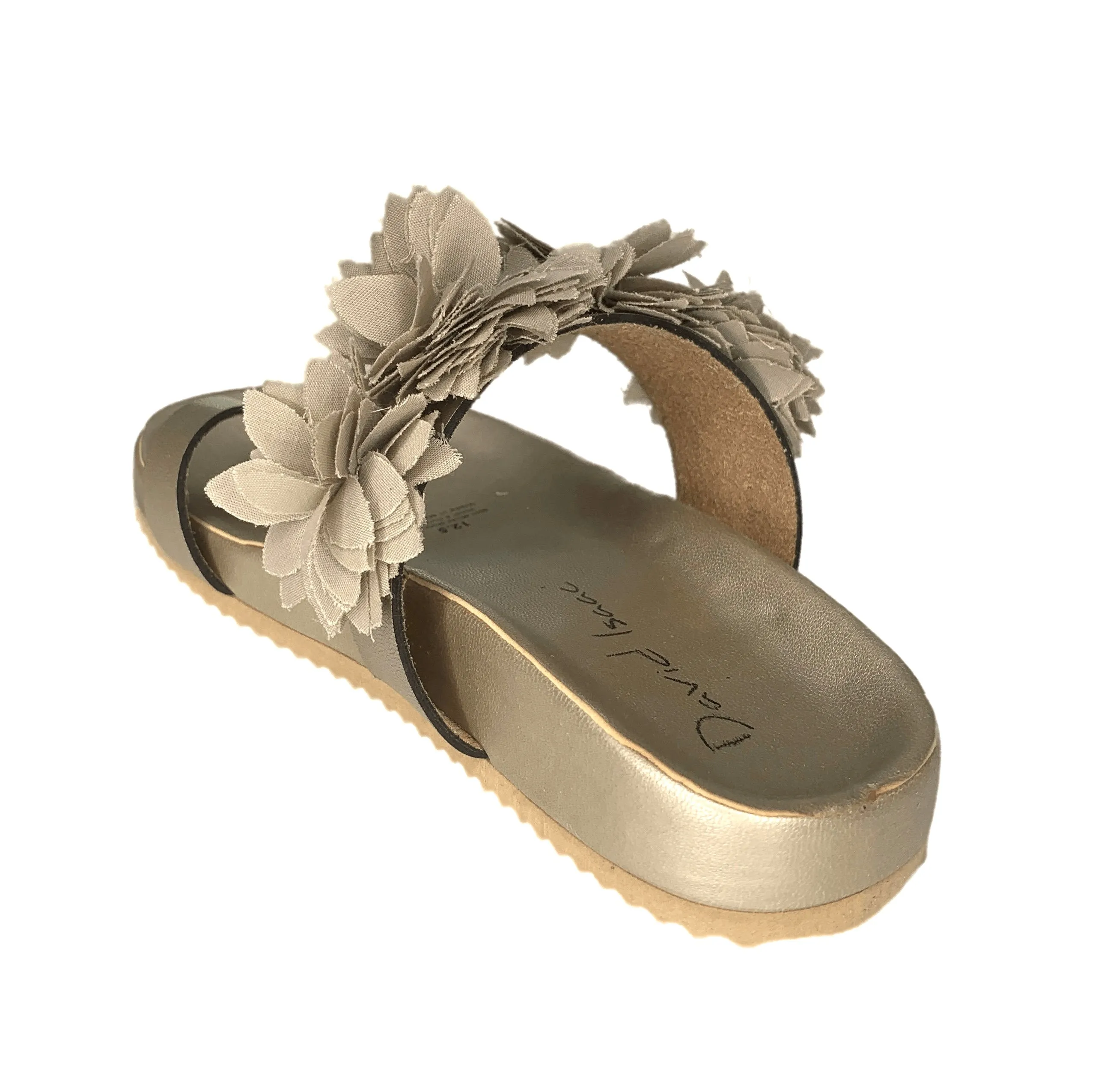 David Isaac- Beth Gold Sandals