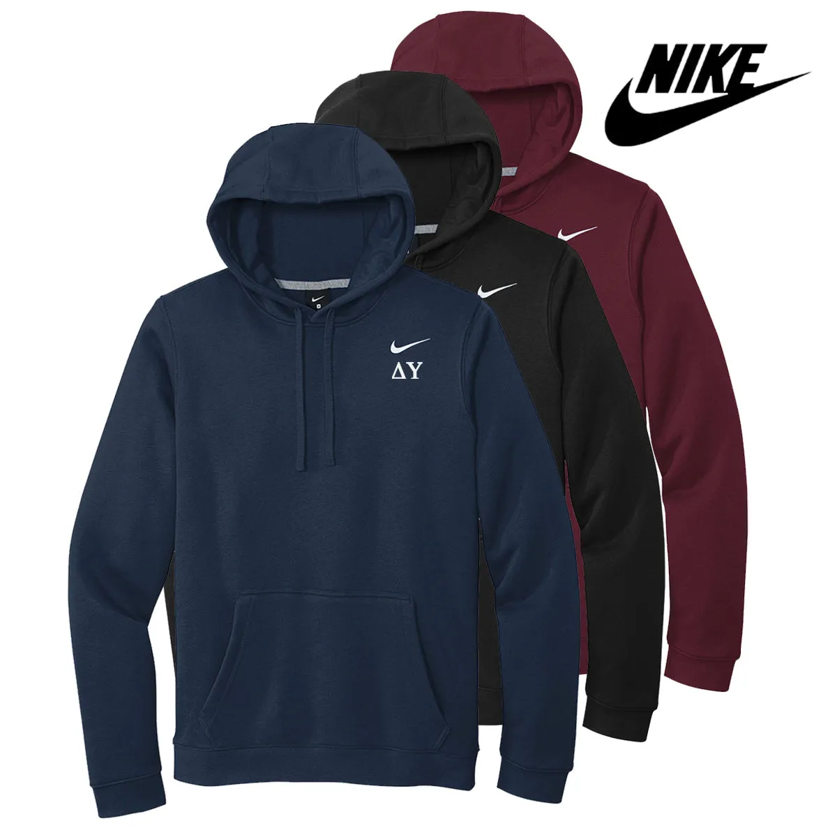 Delta Upsilon Nike Embroidered Hoodie