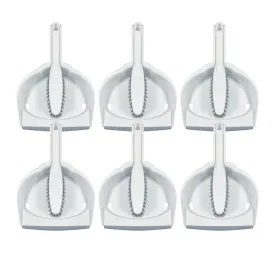 Dust Pan & Brush Set - Clip On - 6 count