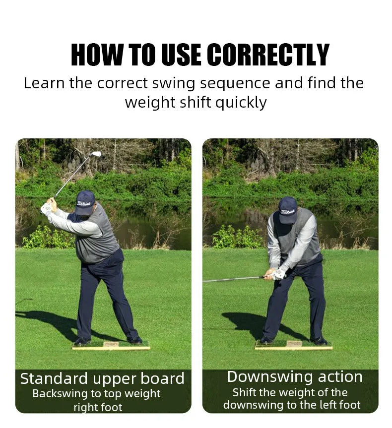 Golf Swing Centre Pressure Plate Position Correction