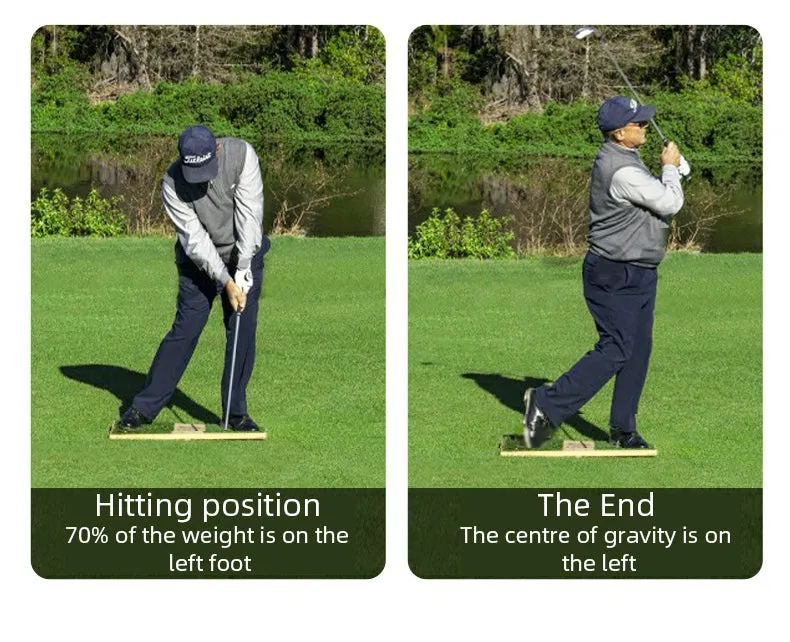 Golf Swing Centre Pressure Plate Position Correction