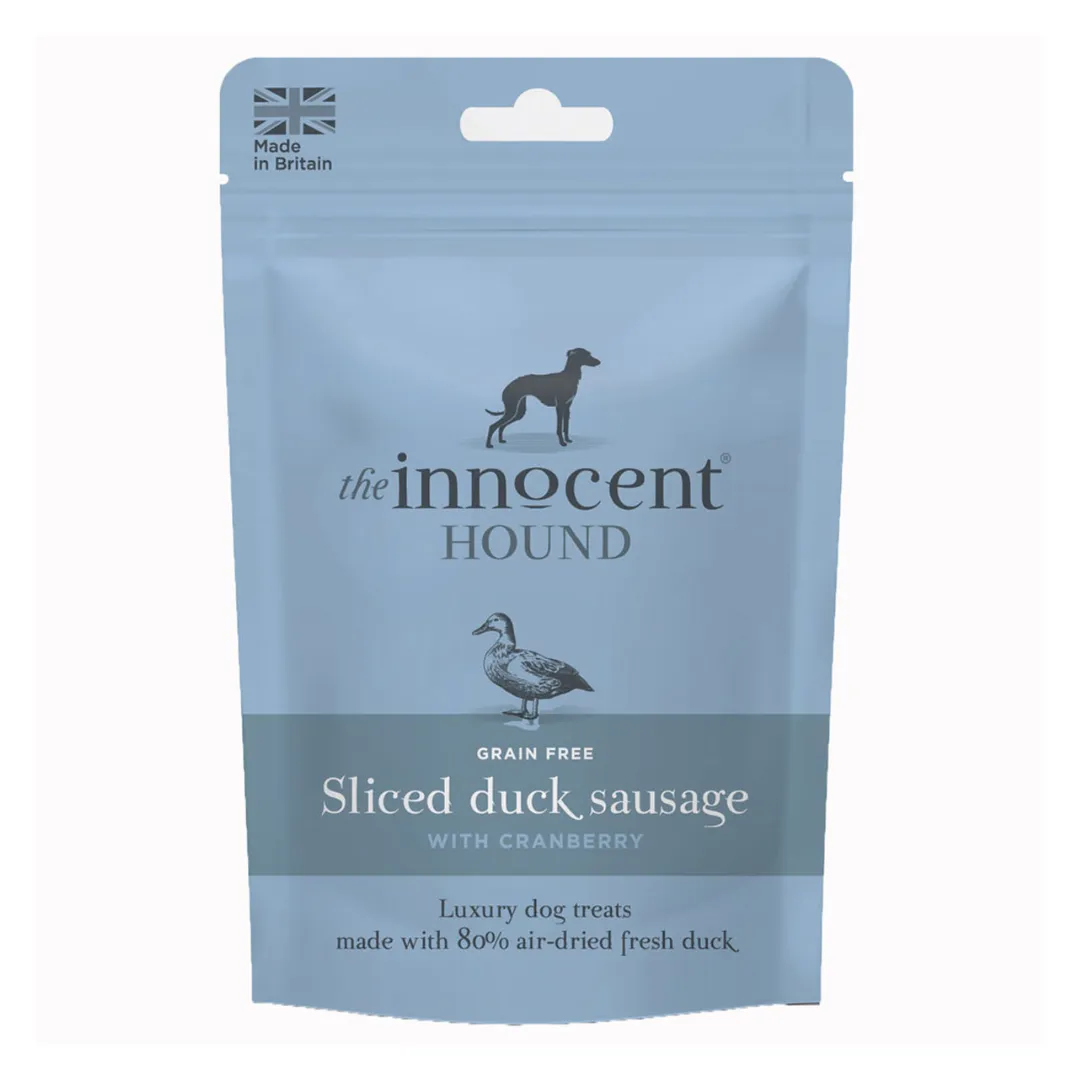 Innocent Hound Sliced Duck Sausage with Cranberry