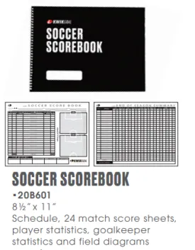 KWIK SOCCER SCORE BOOK