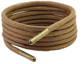 Light Brown 4 mm wax cotton Shoelaces & Boot laces