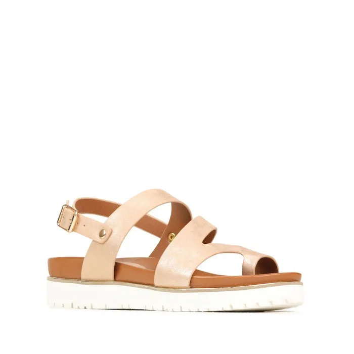 Los Cabos Carra Sandal With Back Strap Rose Gold