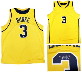 Michigan Wolverines Trey Burke Autographed Yellow Jersey PSA/DNA Stock #200887