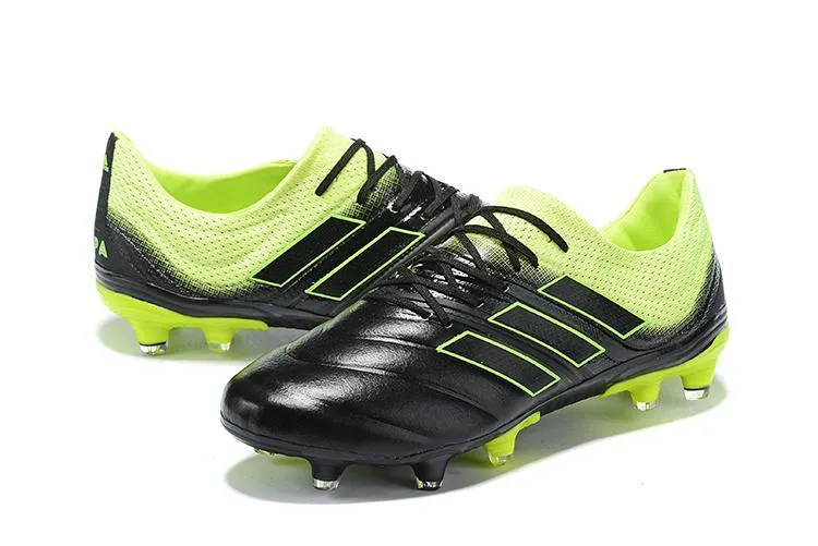 New Adidas Copa 19   FG Exhibit Soccer Cleats Shoes Green Black