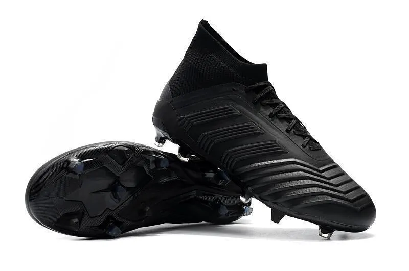 New Adidas Predator FG/AG Soccer Cleats Shoes Black