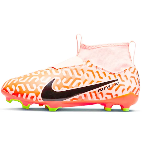 Nike Jr. Zoom Superfly 9 Academy WC FG/MG Soccer Cleats (Guava Ice/Black)