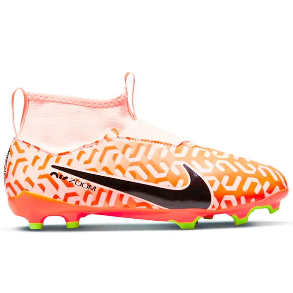 Nike Jr. Zoom Superfly 9 Academy WC FG/MG Soccer Cleats (Guava Ice/Black)