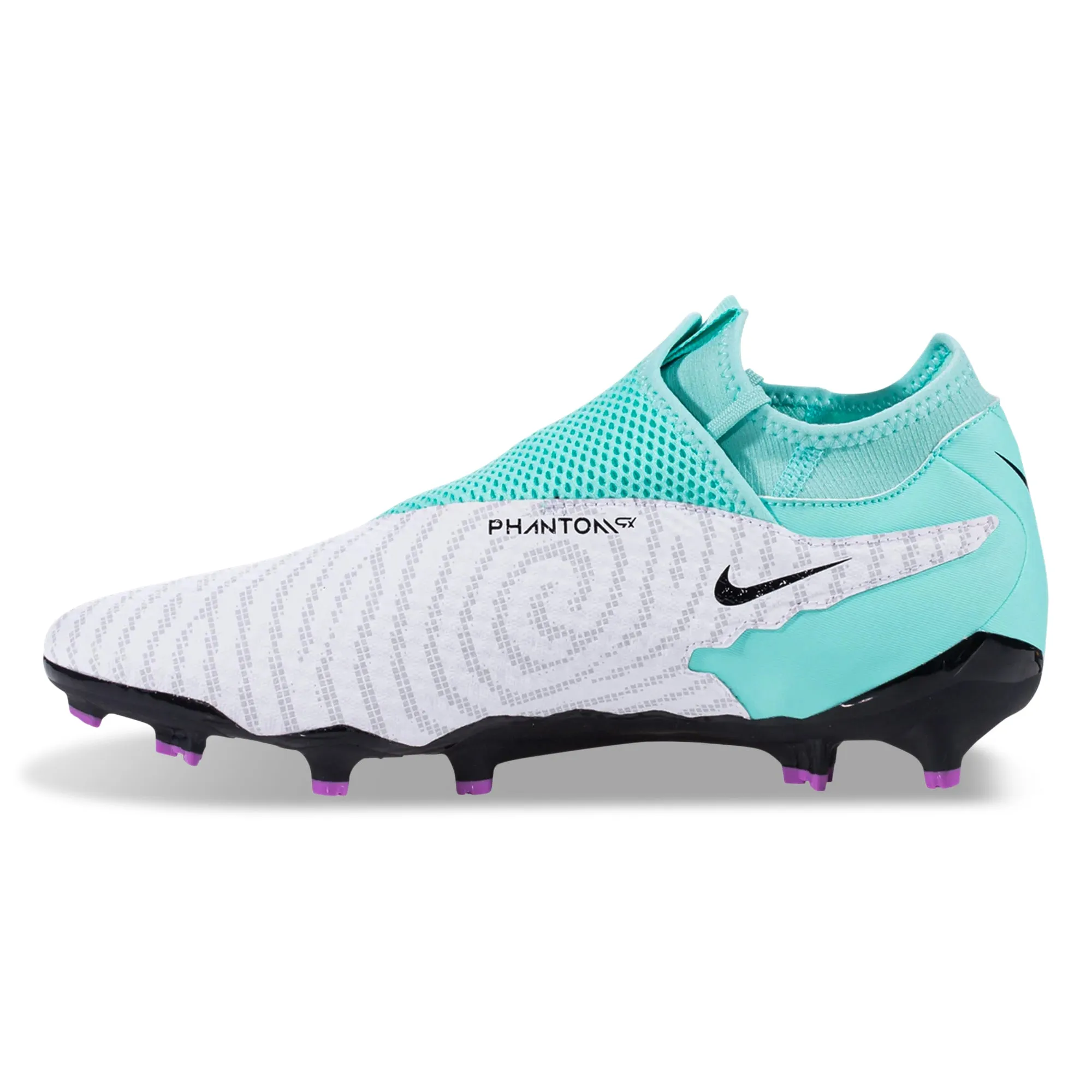 Nike Phantom GX Academy DF FG/MG Soccer Cleats (Hyper Turquoise/Black-Fuchsia Dream)