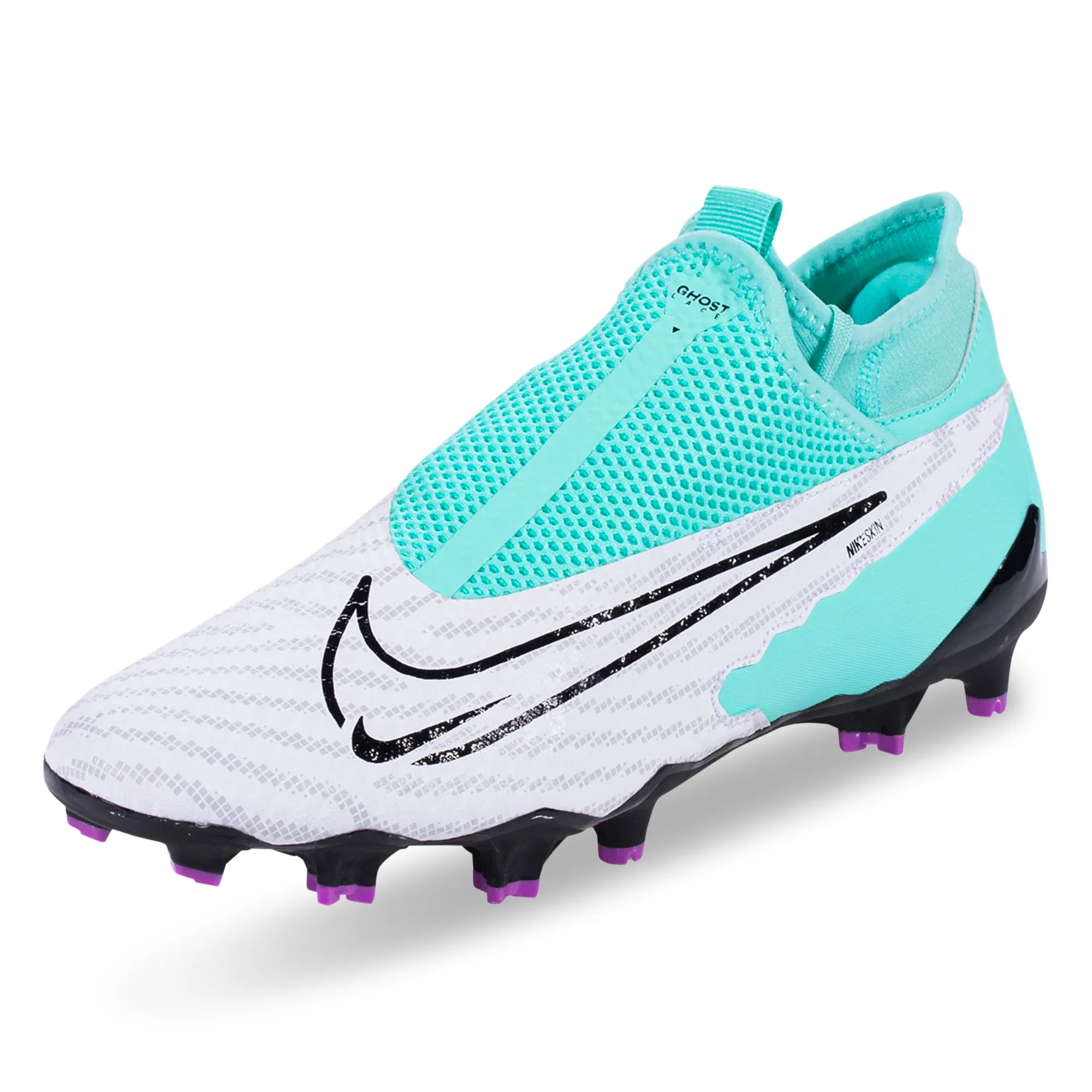 Nike Phantom GX Academy DF FG/MG Soccer Cleats (Hyper Turquoise/Black-Fuchsia Dream)