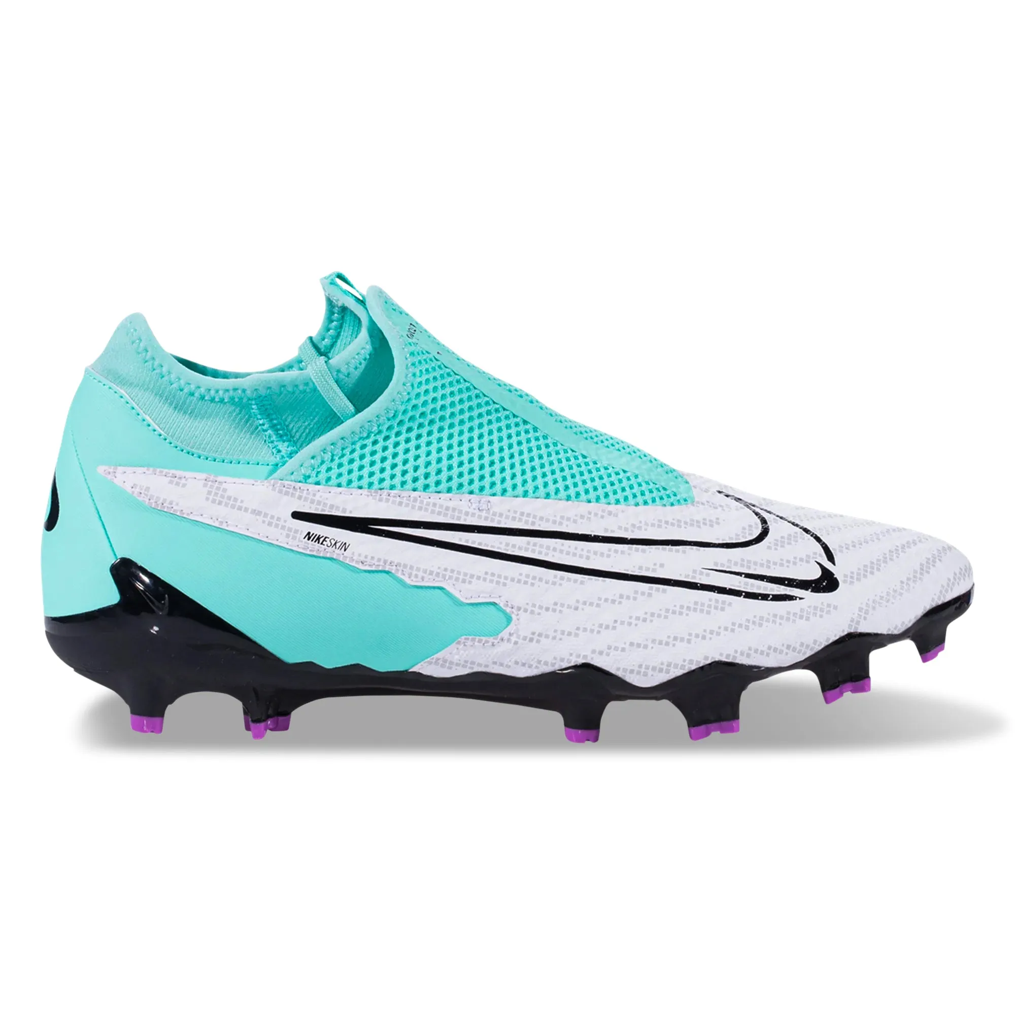 Nike Phantom GX Academy DF FG/MG Soccer Cleats (Hyper Turquoise/Black-Fuchsia Dream)