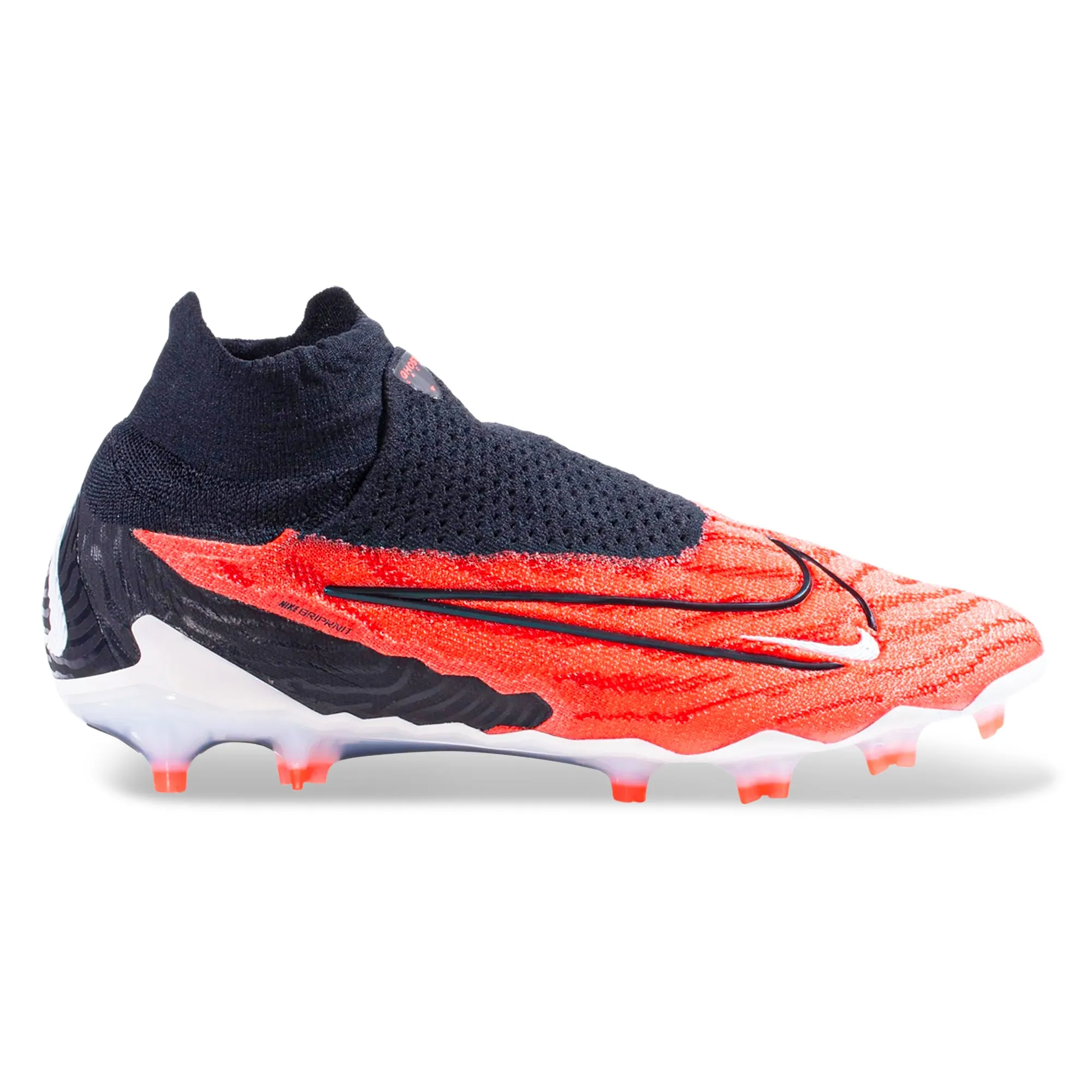 Nike Phantom GX Elite DF Firm Ground Soccer Cleats (Bright Crimson/Black)