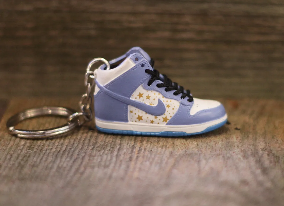 Nike Supreme Dunk High Carolina Sneaker Keychain