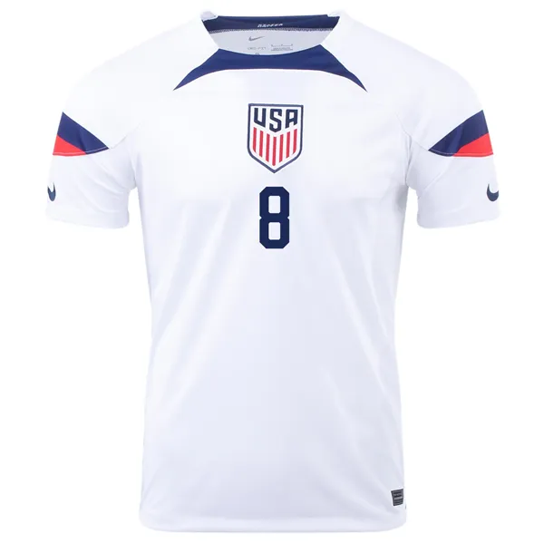 Nike United States Cristian Roldan Home Jersey 22/23 (White/Loyal Blue)