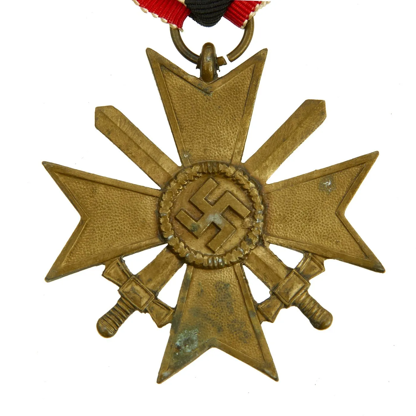 Original German WWII War Merit Cross 2nd Class with Swords and Named Award Document