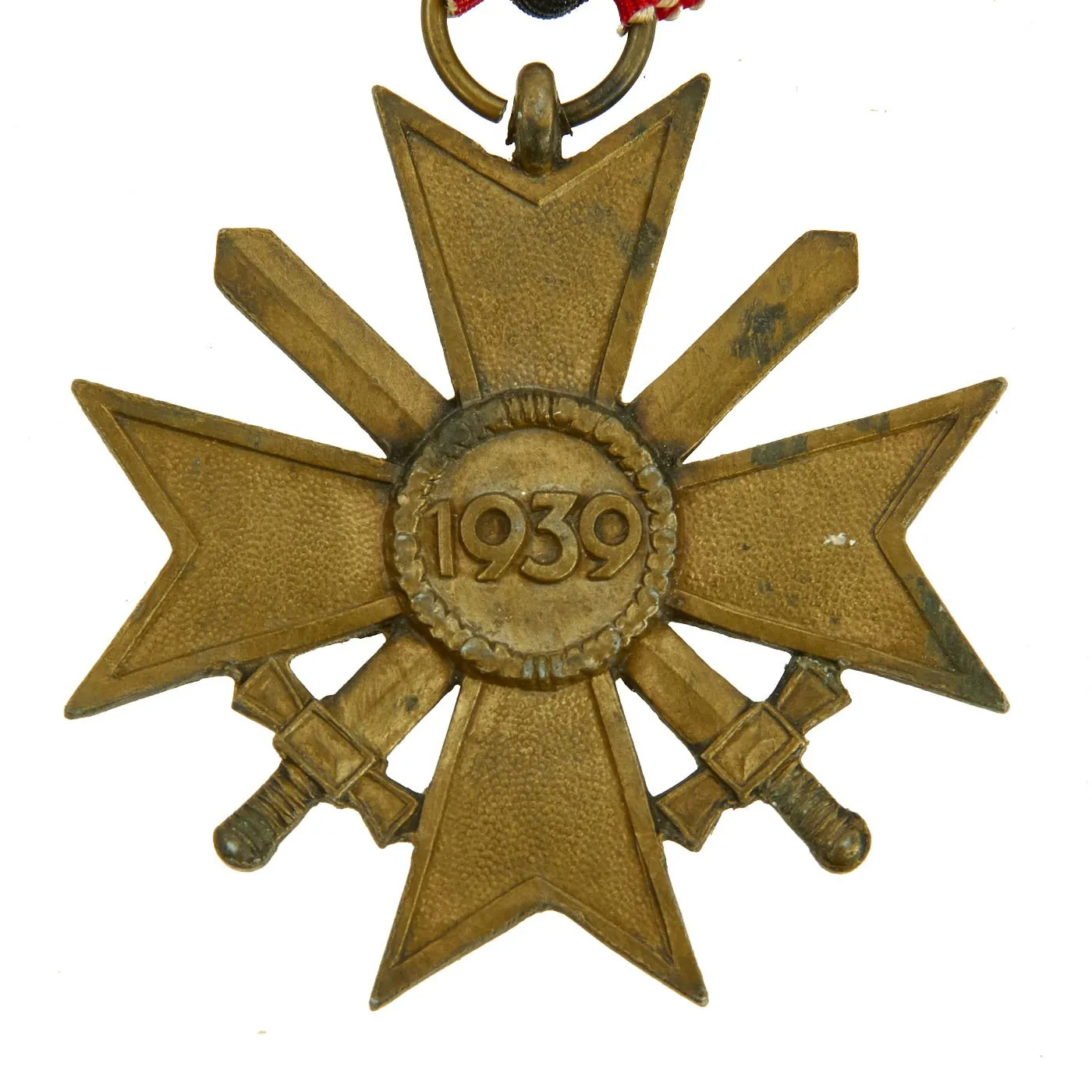 Original German WWII War Merit Cross 2nd Class with Swords and Named Award Document