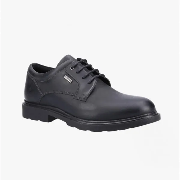 PEARCE Boys Leather Lace-Up Shoes Black