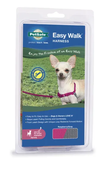 PetSafe Easy Walk Raspberry & Gray Dog Harness (Small / Medium)