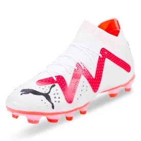 Puma Future Pro FG/AG Soccer Cleats (White/Fire Orchid)