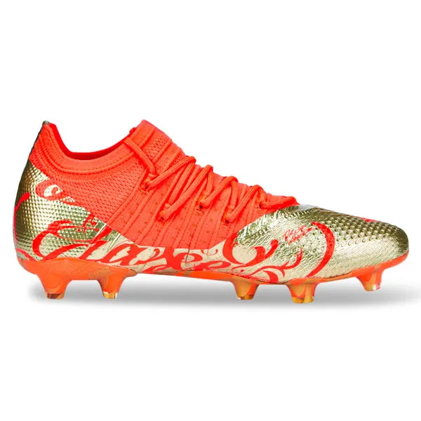 Puma Neymar Jr. Future Z 1.4 Firm Ground Soccer Cleats (Fiery Coral Gold)