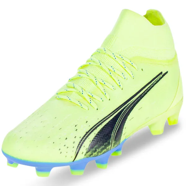 Puma Ultra Pro FG/AG Soccer Cleats (Fizzy Light/Parisian Blue)