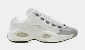 Question Low Grey Toe Grade School Basketball Shoe (White/Grey)