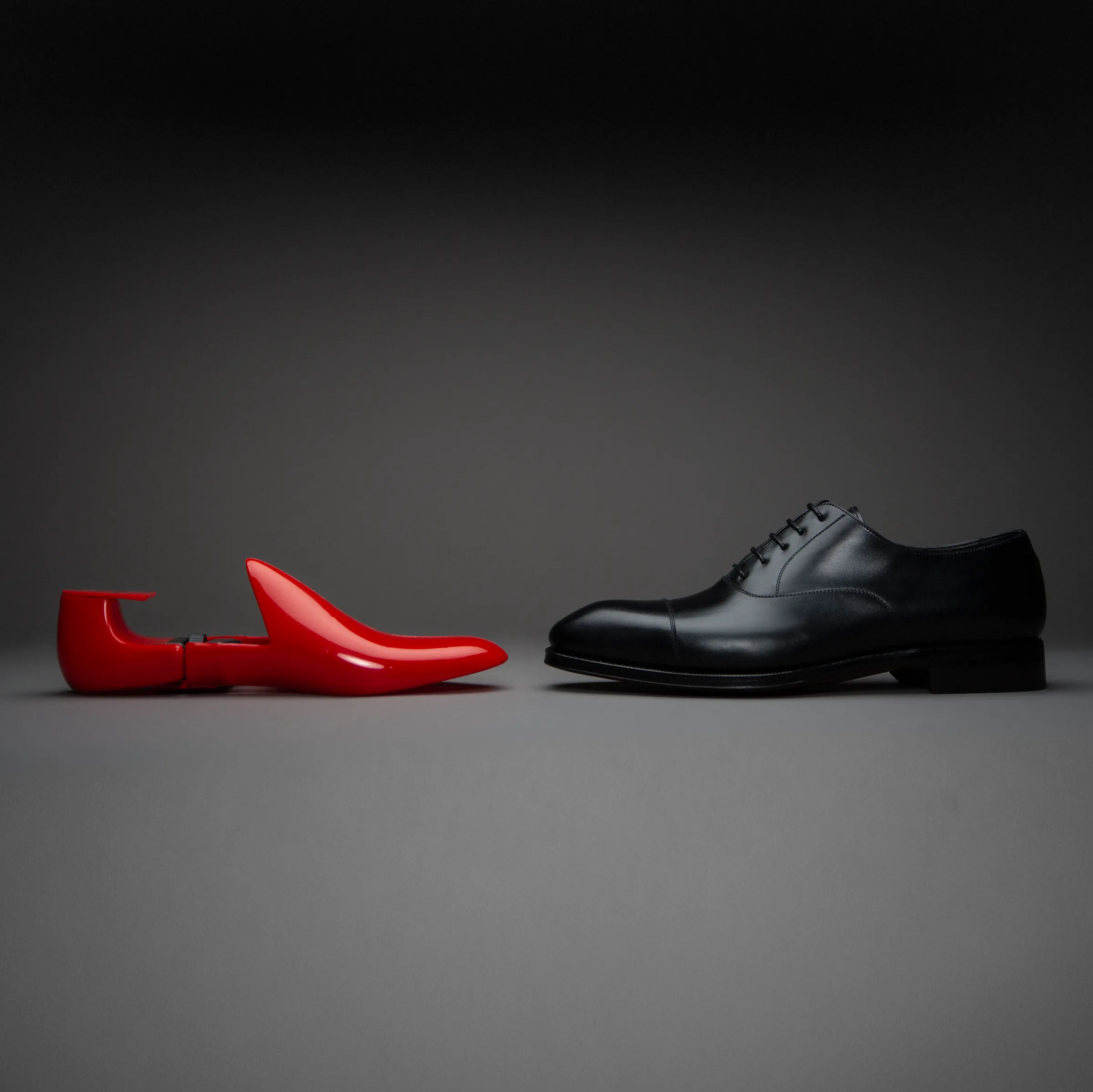 Red Plastic Travel Shoe Trees