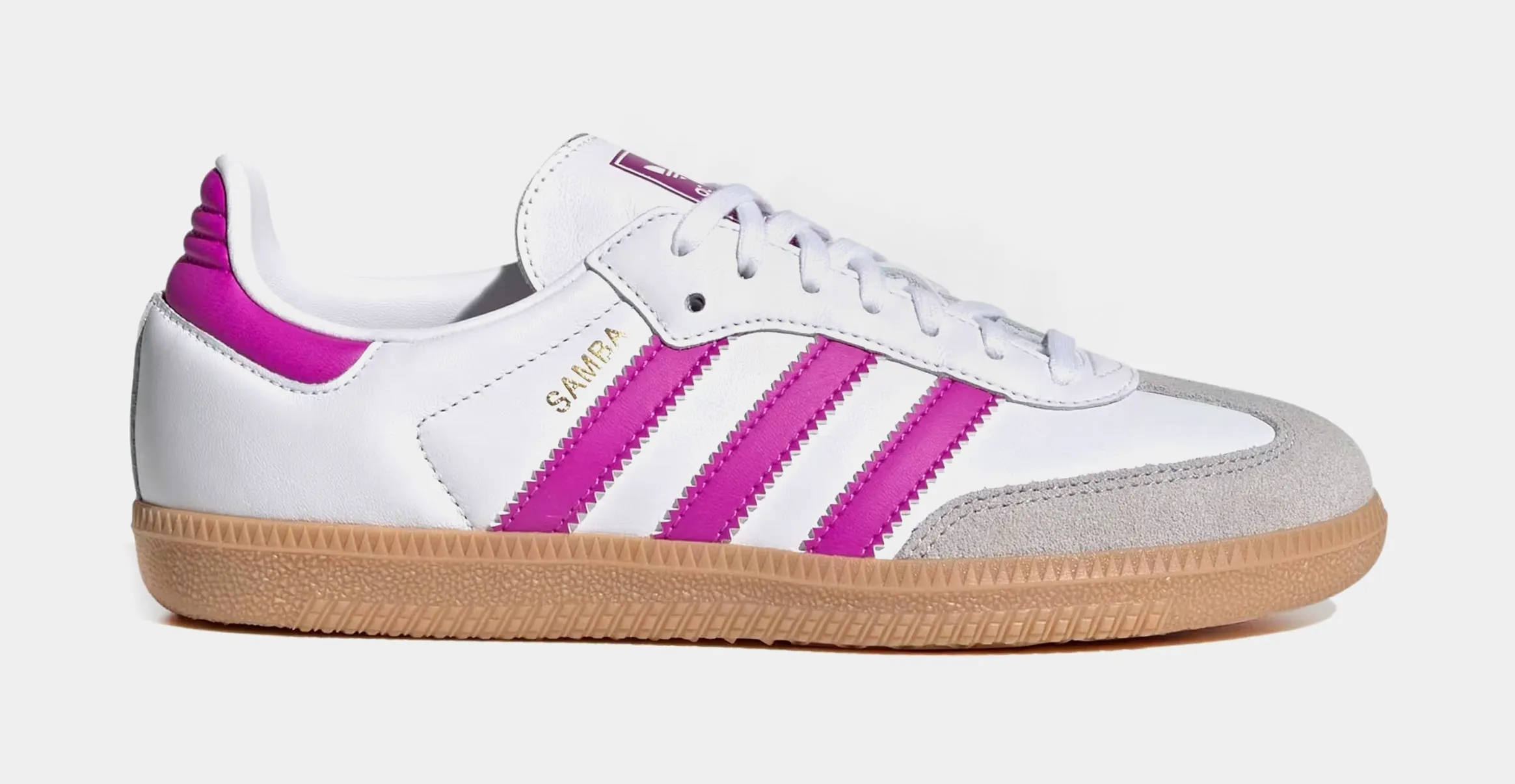 Samba OG Grade School Lifestyle Shoes (White/Purple/Pink)