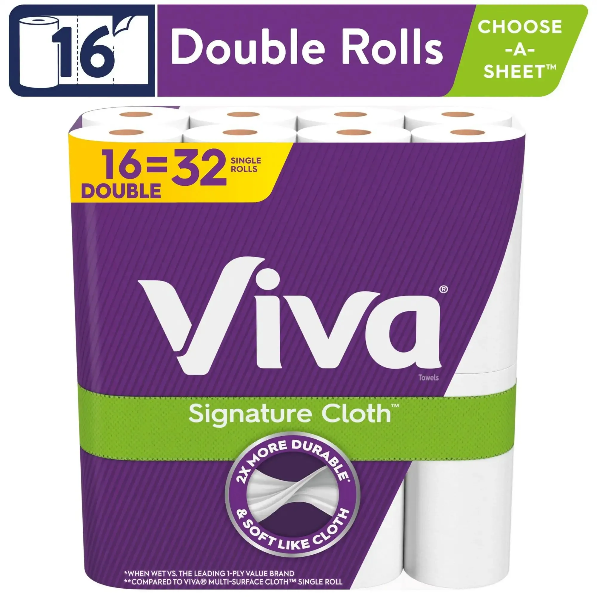 Select-a-Size Paper Towels, 12 Double Rolls, White