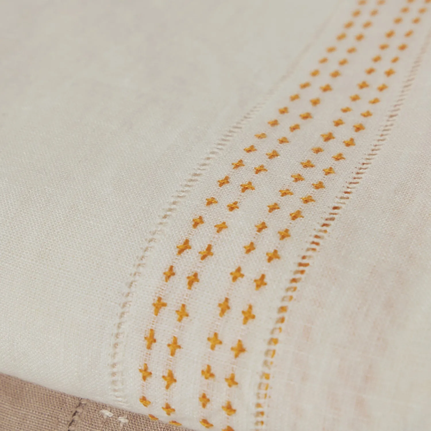 Shashiko Linen Tablecloth