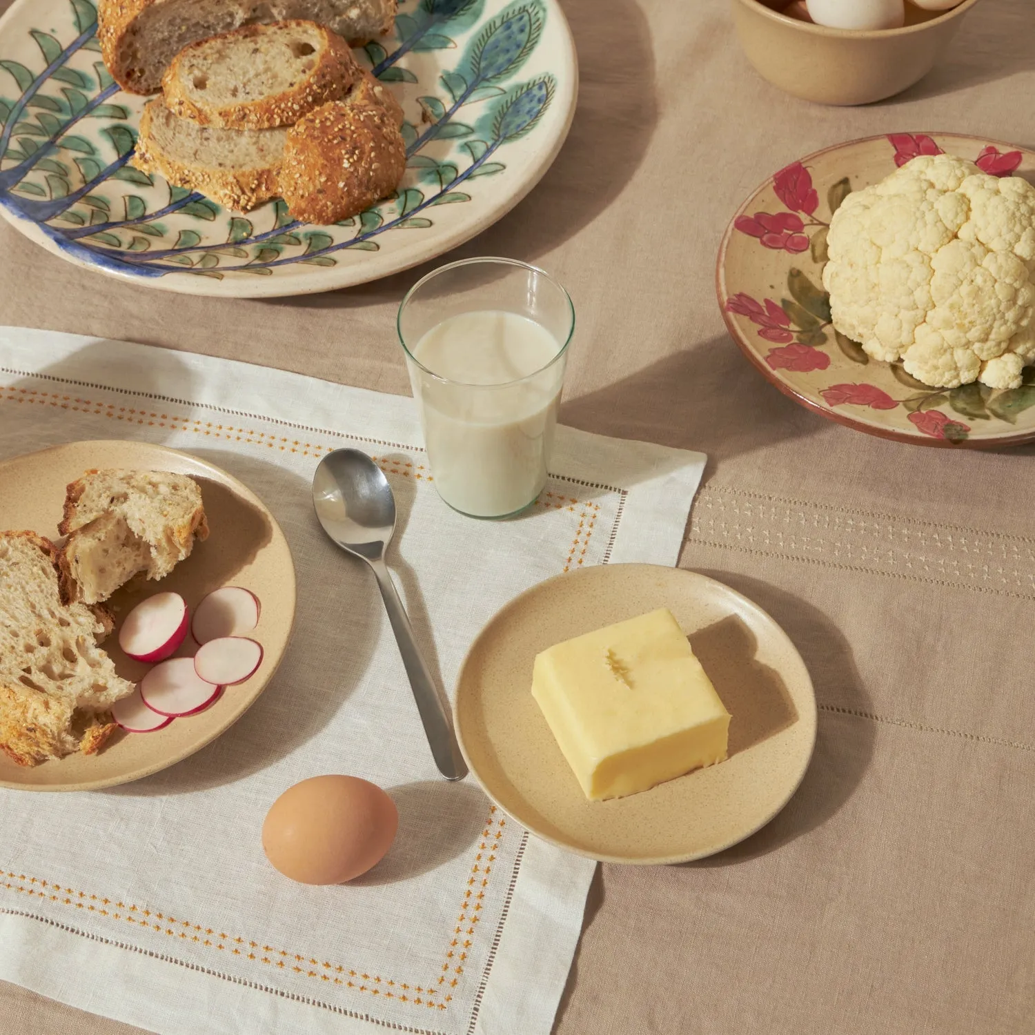 Shashiko Linen Tablecloth