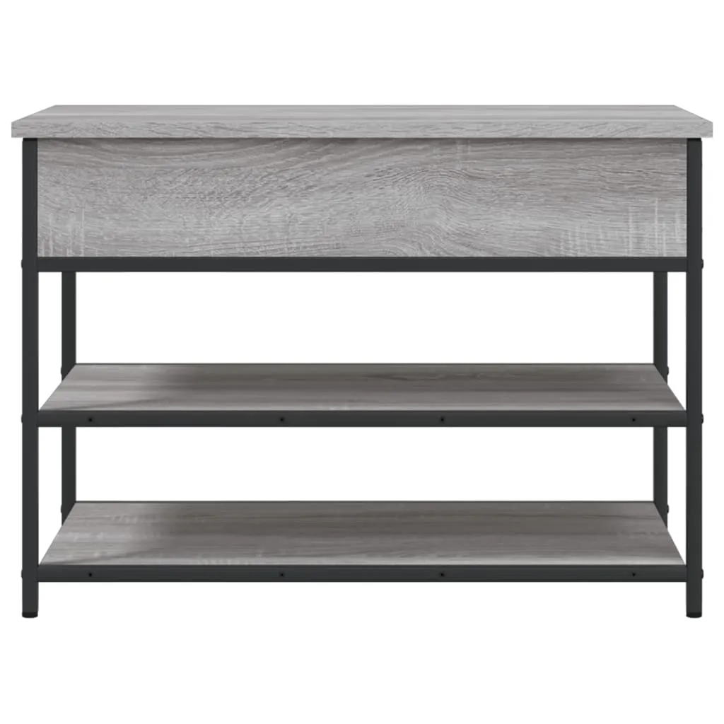 Shoe Bench Grey Sonoma 70x42.5x50 cm Engineered Wood